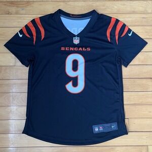 Nike Joe Burrow Cincinnati Bengals NFL Jersey Black Size S #9 Dri-FIT On-Field